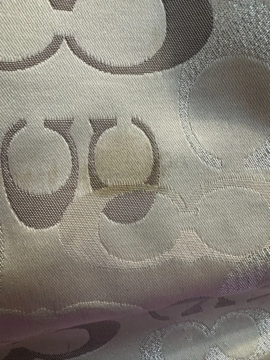 Coach Gallery Optic Silver Signature Jacquard Tote Project Bag - Picture 11 of 11